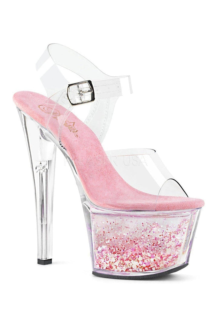 Pleaser Clear Sandals Platform Stripper Shoes | Buy at Sexyshoes.com