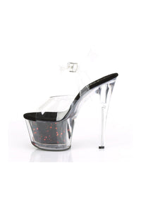 Pleaser SKY-308WHG Exotic Platform Sandal in Clear Vinyl