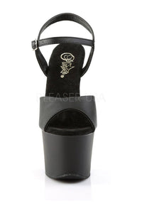Pleaser SKY-309 Platform Sandal in Black Faux Leather