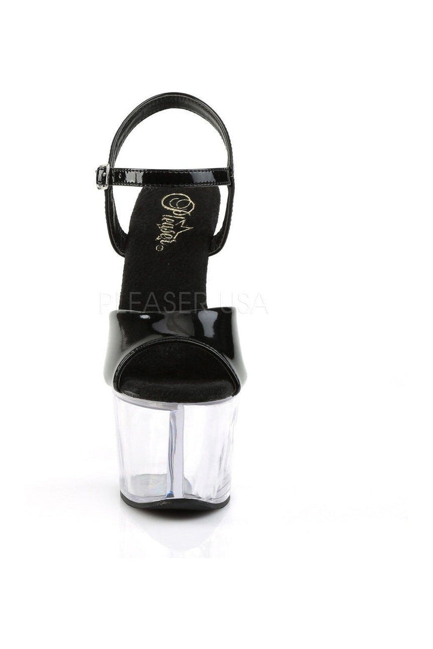 Pleaser SKY-309 Platform Sandal in Black Patent