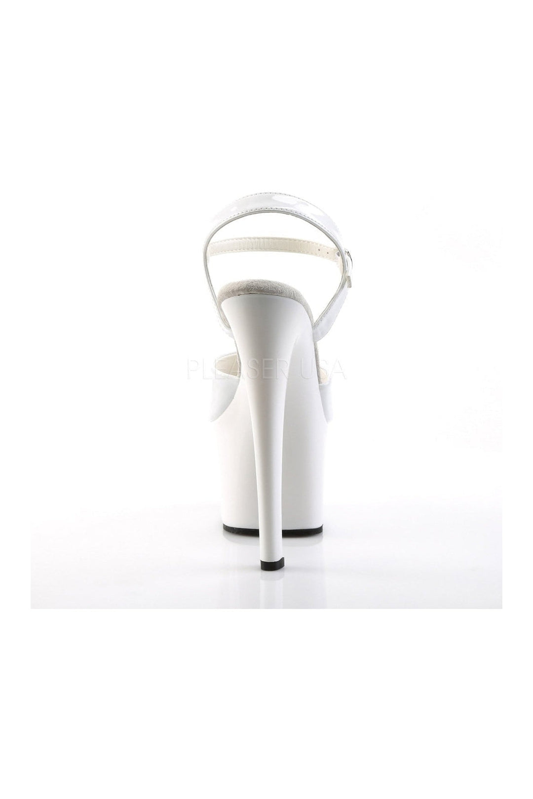 SKY-309 Platform Sandal | White Patent-Pleaser-Sandals-SEXYSHOES.COM