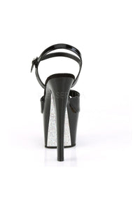 Pleaser SKY-309CRS Platform Sandal in Black Patent