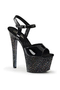 SKY-309MG Platform Sandal  | Black Patent