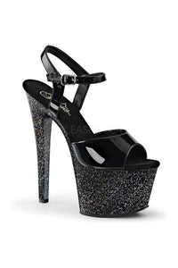 Pleaser SKY-309MG Platform Sandal in Black Patent from SexyShoes.com