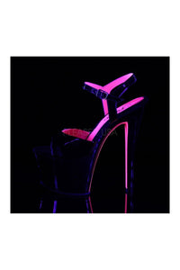 Pleaser SKY-309TT Platform Sandal in Black Patent