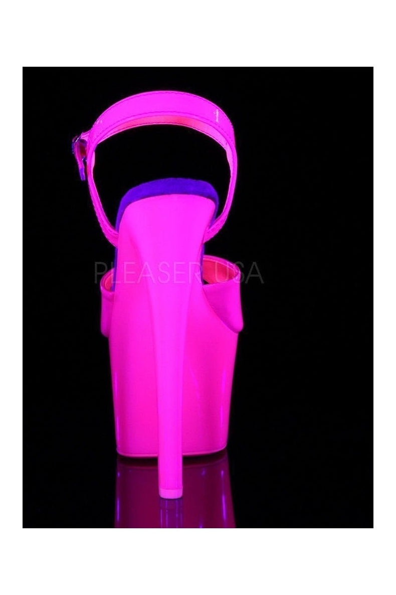 Pleaser SKY-309UV Platform Sandal in Fuchsia Patent