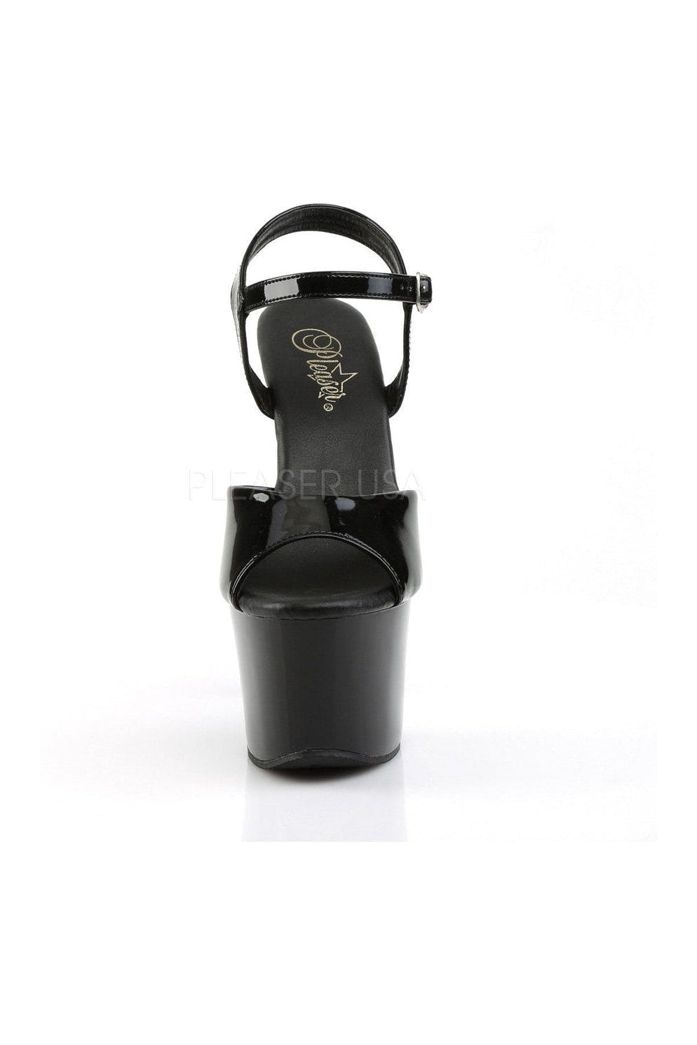 SKY-309VL Platform Sandal | Black Patent-Pleaser-Sandals-SEXYSHOES.COM