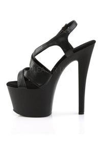 Pleaser SKY-330 Platform Sandal in Black Faux Leather