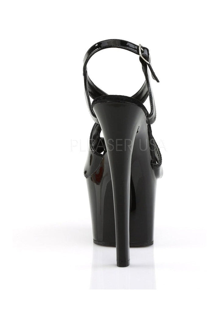 SKY-330 Platform Sandal | Black Patent-Pleaser-Sandals-SEXYSHOES.COM