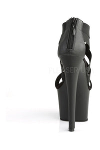 Pleaser SKY-369 Platform Sandal in Black Faux Leather