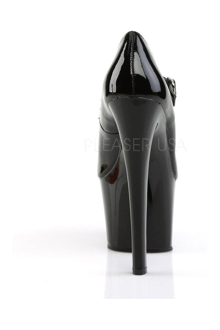 Pleaser SKY-387 Platform Pump in Black Patent