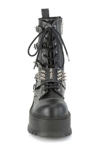 Demonia SLACKER-165 Knee Boot in Black Faux Leather