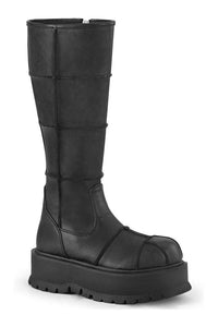 Demonia SLACKER-230 Knee Boot in Black Faux Leather from SexyShoes.com