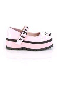 Demonia SLACKER-27 Mary Jane in Hologram Faux Leather