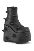 SLAY-77 Ankle Boot | Black Faux Leather