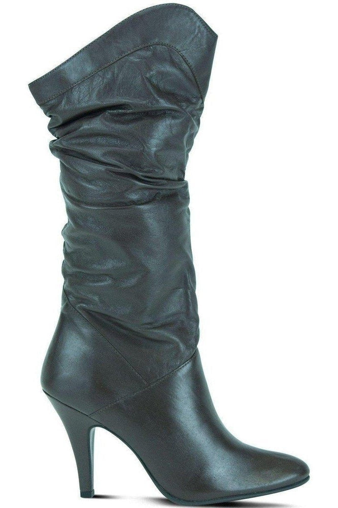 Sexyshoes Brand Slouch Boot Brown in Brown Genuine Leather