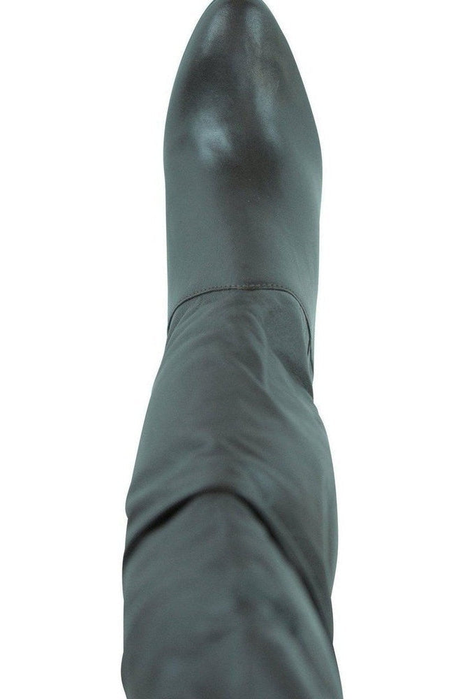 Sexyshoes Brand Slouch Boot Wide Brown in Brown Genuine Leather