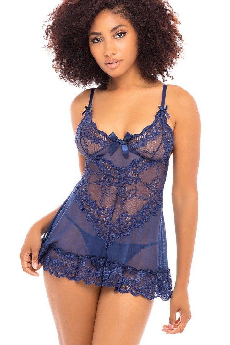 Soft Cup Lace Babydoll-Babydolls-Oh La La Cheri-SEXYSHOES.COM