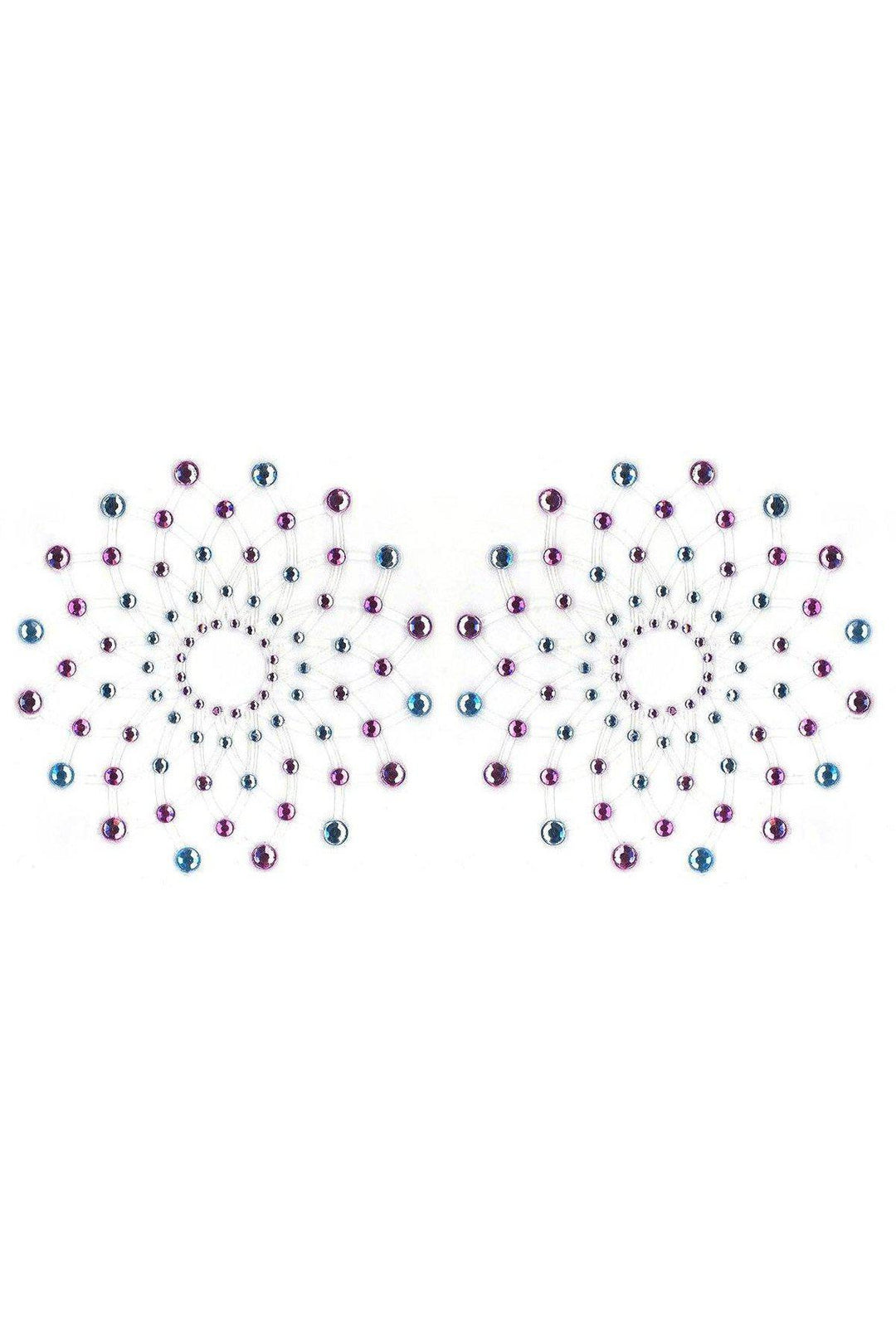 Peekaboo Pasties Sparkle Pasties in Blue  from SexyShoes.com