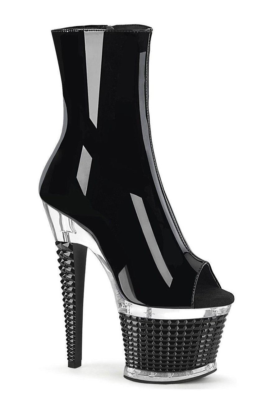 SPECTATOR-1012 Ankle Boot | Black Patent-Ankle Boots-Pleaser-Black-9-Patent-SEXYSHOES.COM