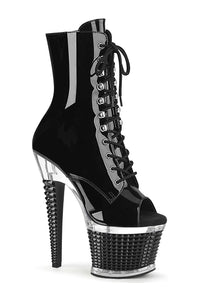 Pleaser SPECTATOR-1021 Ankle Boot in Black Patent from SexyShoes.com