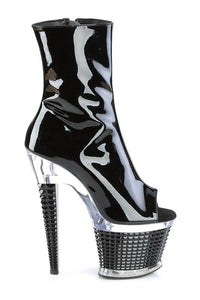 Pleaser SPECTATOR-1021 Ankle Boot in Black Patent