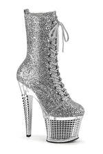 SPECTATOR-1040G Knee Boot | Silver Glitter