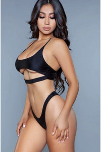 BeWicked Sporty 2 Piece Swimsuit in Black  from SexyShoes.com