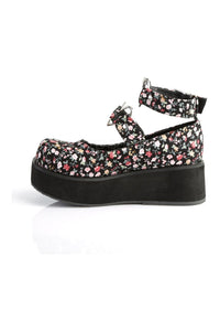 Demonia SPRITE-02  Mary Jane in Floral Fabric