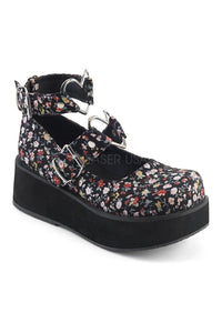 Demonia SPRITE-02  Mary Jane in Floral Fabric from SexyShoes.com