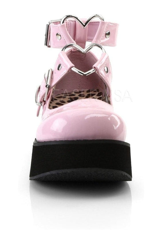 Demonia SPRITE-02  Mary Jane in Pink Patent