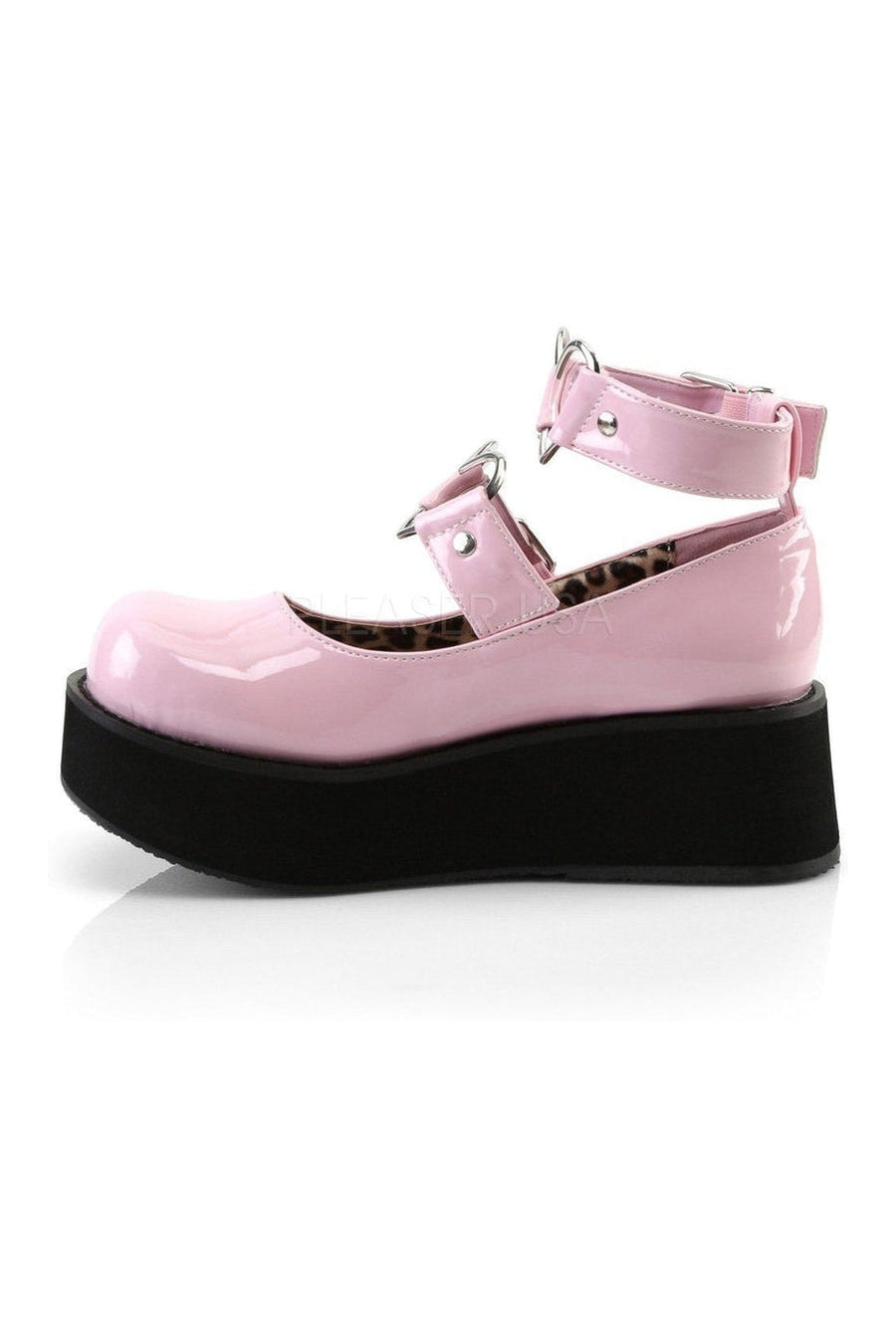Demonia SPRITE-02  Mary Jane in Pink Patent