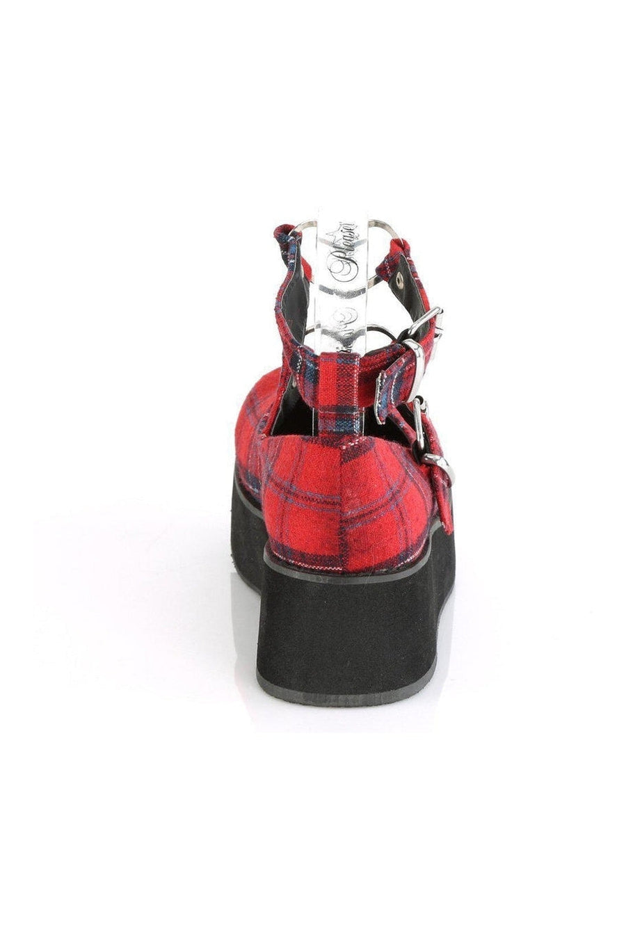 Demonia SPRITE-02 Mary Jane in Red Faux Leather