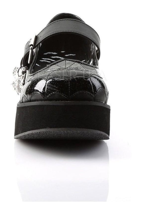 Demonia SPRITE-05  Mary Jane in Black Patent
