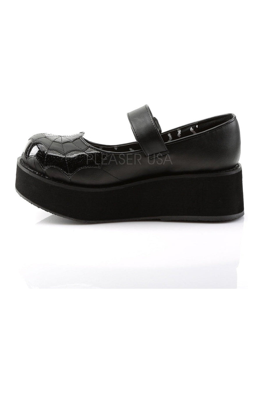 Demonia SPRITE-05  Mary Jane in Black Patent