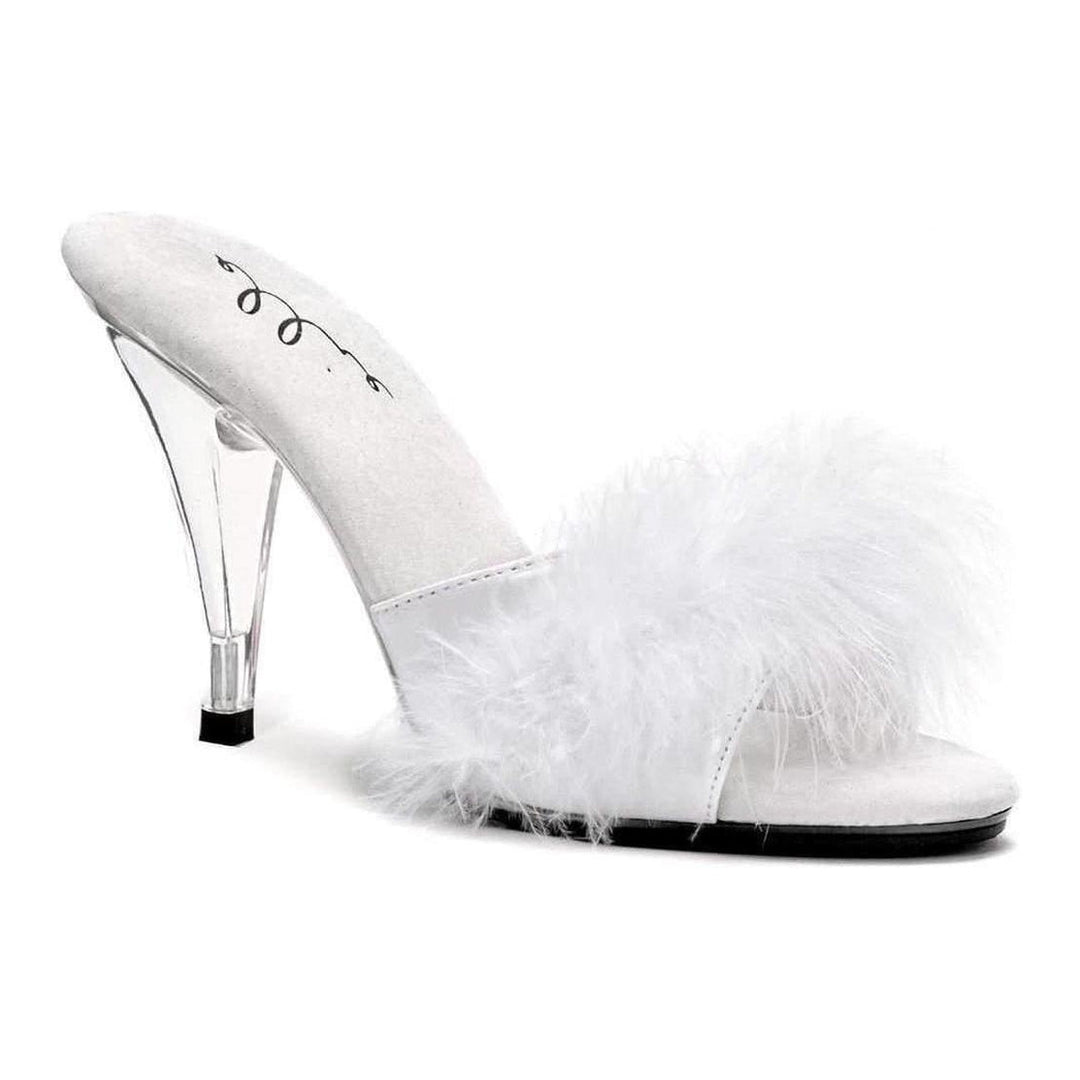 SS-405-SASHA Marabou | White Genuine Satin-Footwear-Ellie Brand-White-5-Satin-SEXYSHOES.COM