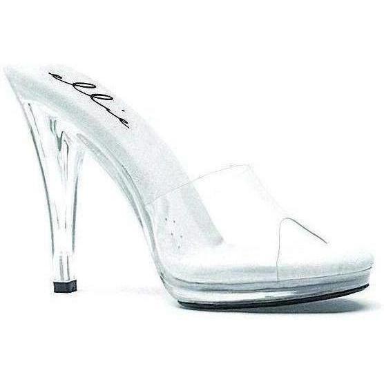 SS-421-VANITY Slide | Clear Vinyl-Footwear-Ellie Brand-Clear-6-Vinyl-SEXYSHOES.COM