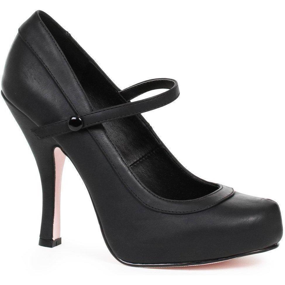 SS-423-BABYDOLL Costume Pump | Black Faux Leather-Footwear-Ellie Brand-Black-8-Faux Leather-SEXYSHOES.COM