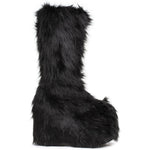 SS-500-FUZZ Festival Boot | Black Faux Leather