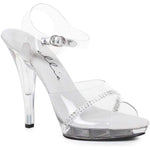 SS-521-JEWEL-W Sandal  | Clear Vinyl