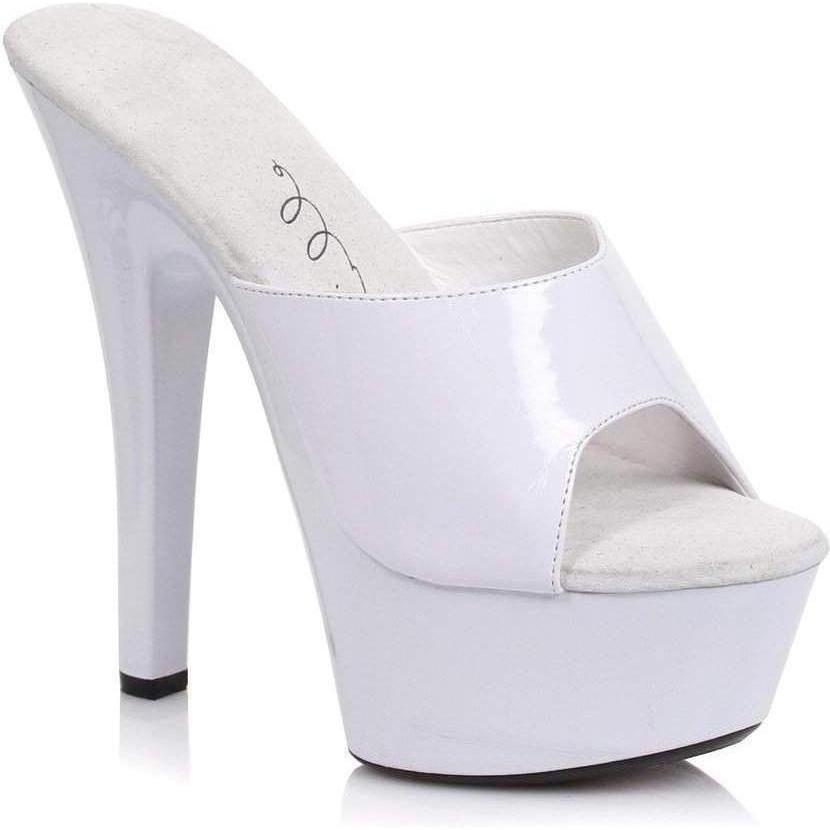 SS-601-VANITY Platform Slide | White Patent-Footwear-Ellie Brand-White-7-Patent-SEXYSHOES.COM