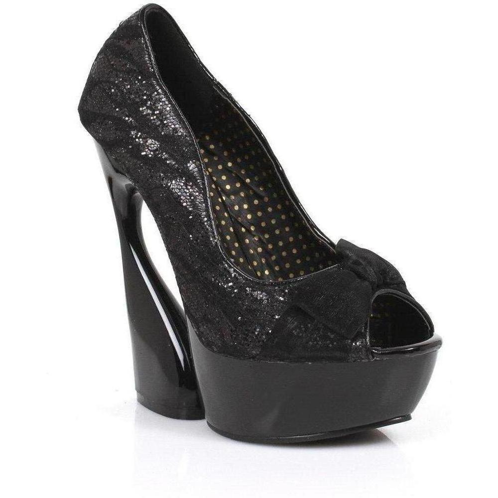 SS-620-AMADA Platform Pump | Black Patent-Footwear-Ellie Brand-Black-9-Patent-SEXYSHOES.COM