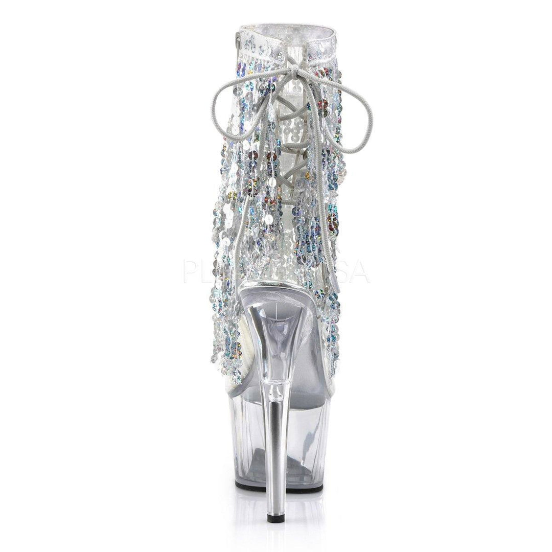 SS-ADORE-1017SQF Platform Boot | Clear Vinyl-Footwear-Pleaser Brand-Clear-10-Vinyl-SEXYSHOES.COM