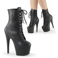SS-ADORE-1020 Platform Boot  | Black Faux Leather