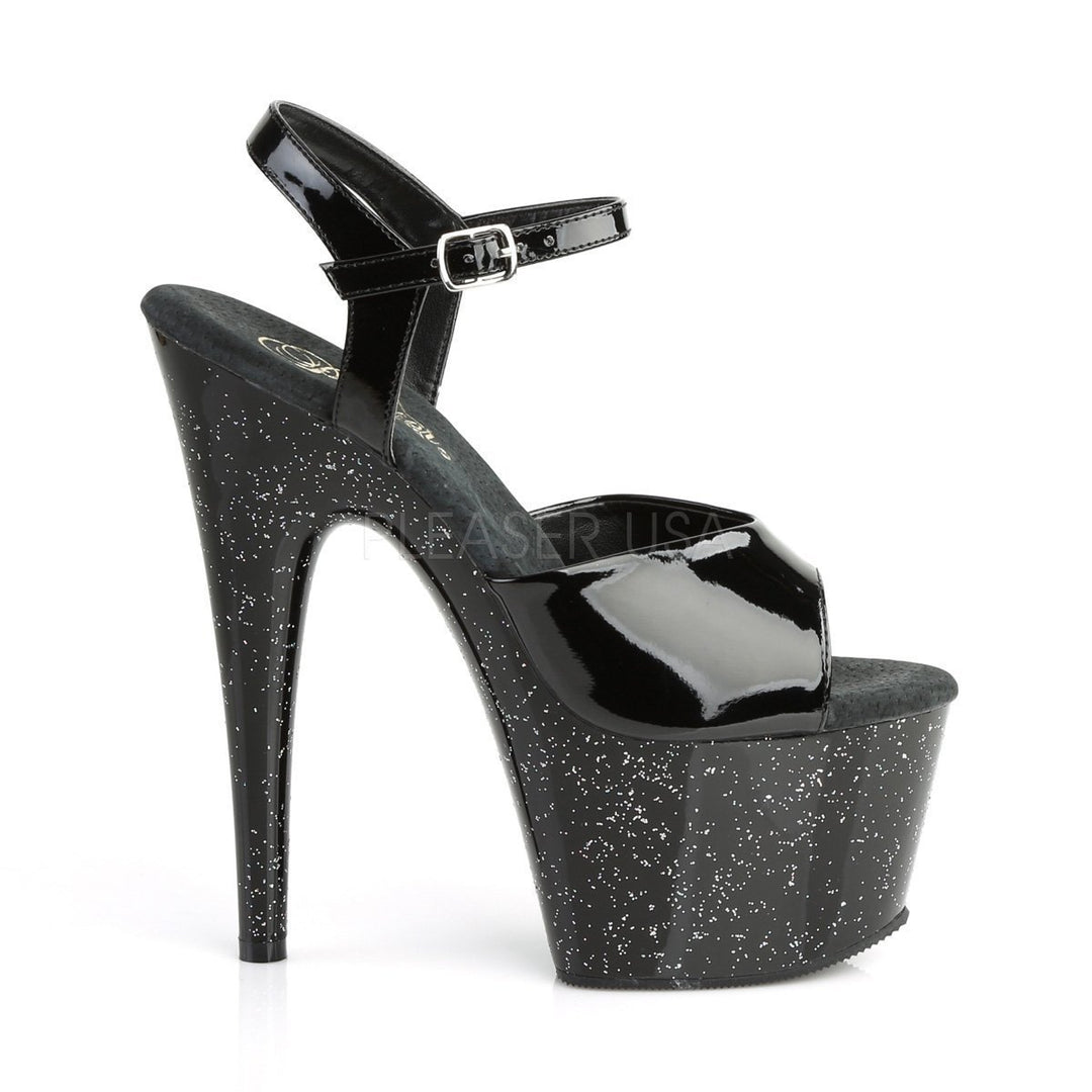 SS-ADORE-709MG Platform Sandal | Black Patent-Footwear-Pleaser Brand-Black-10-Patent-SEXYSHOES.COM