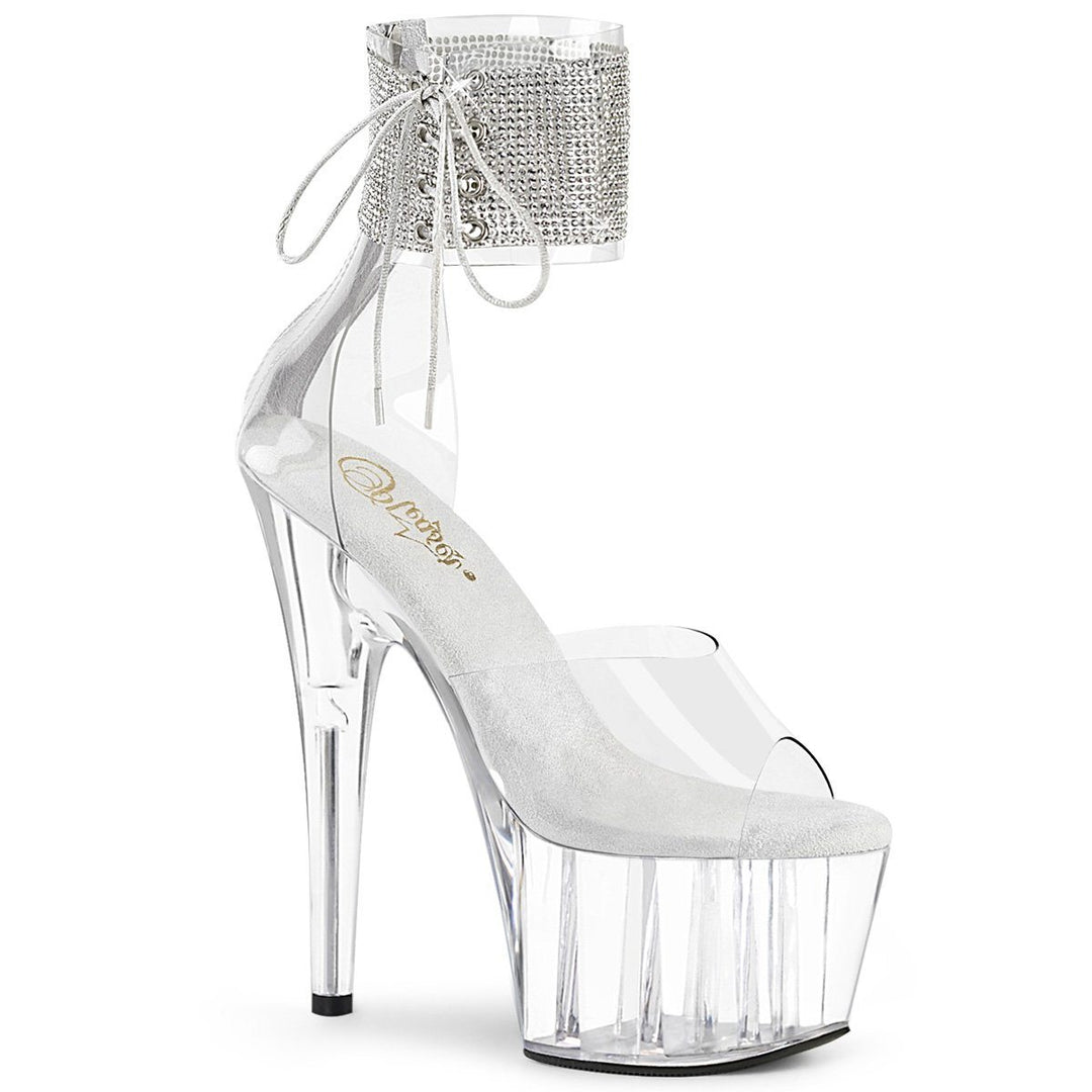 SS-ADORE-724RS Exotic Sandal | Clear Vinyl-Footwear-Pleaser Brand-Clear-9-Vinyl-SEXYSHOES.COM