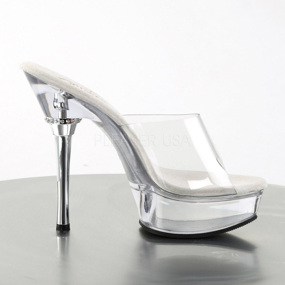 SS-ALLURE-601 Platform Sandal | Clear Vinyl-Final Sale-SEXYSHOES.COM