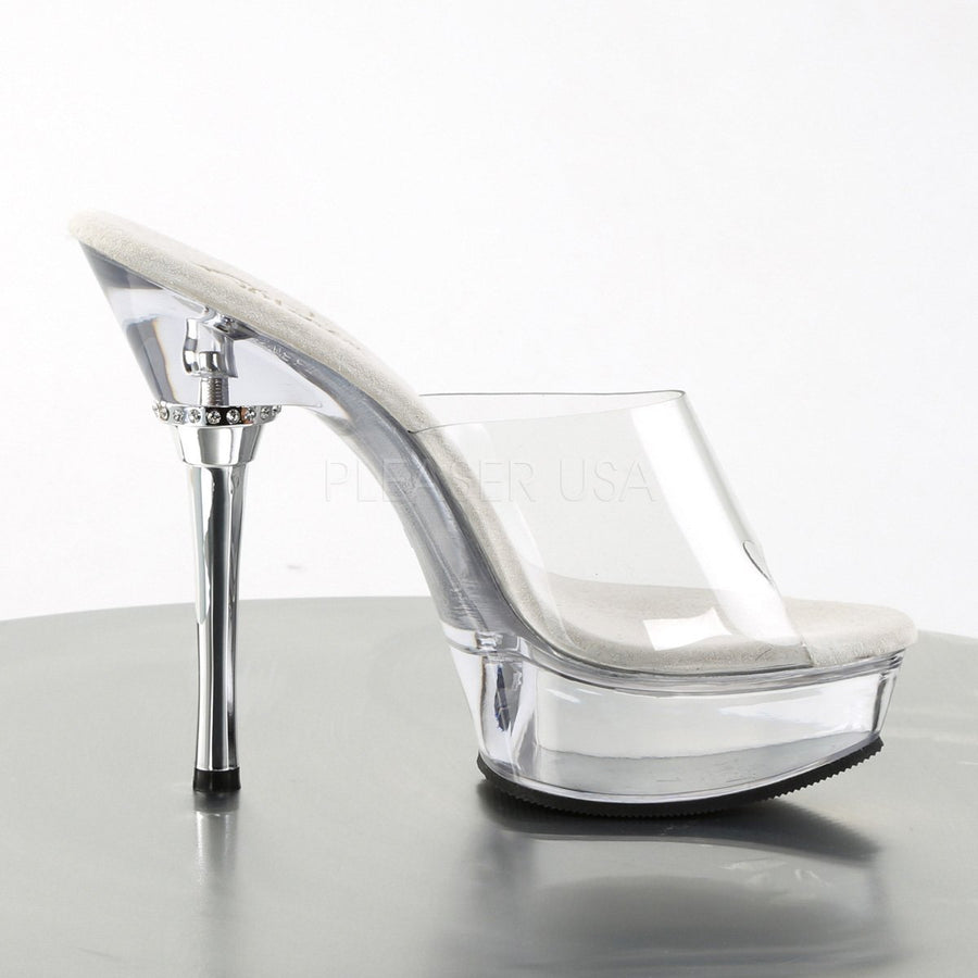 SS-ALLURE-601 Platform Sandal | Clear Vinyl-Final Sale-SEXYSHOES.COM