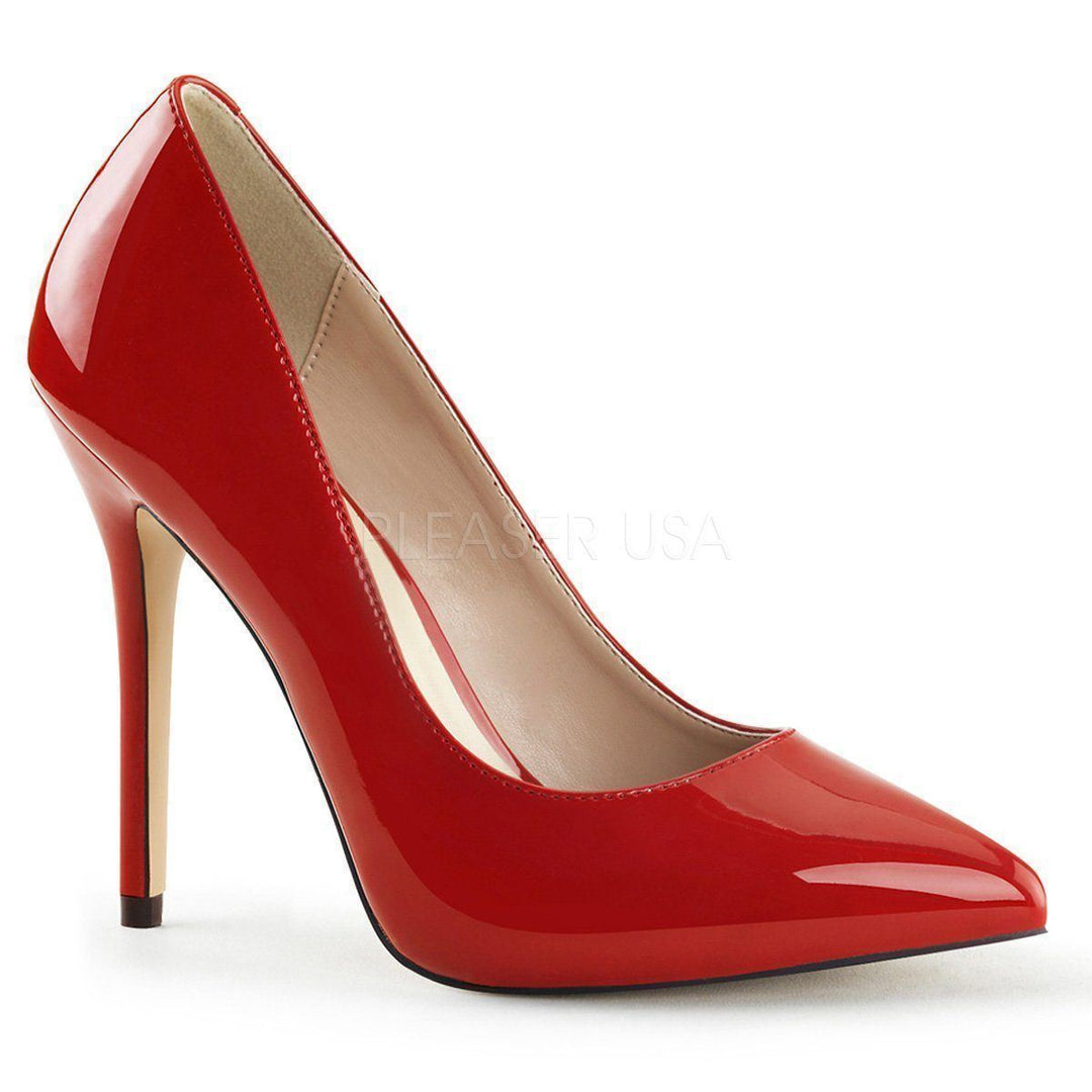 AMUSE-20 Pump | Red Patent-Pleaser-SEXYSHOES.COM