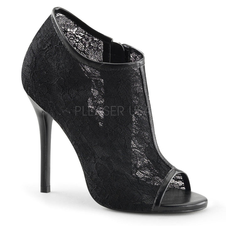 SS-AMUSE-56 Bootie | Black Fabric-Final Sale-SEXYSHOES.COM